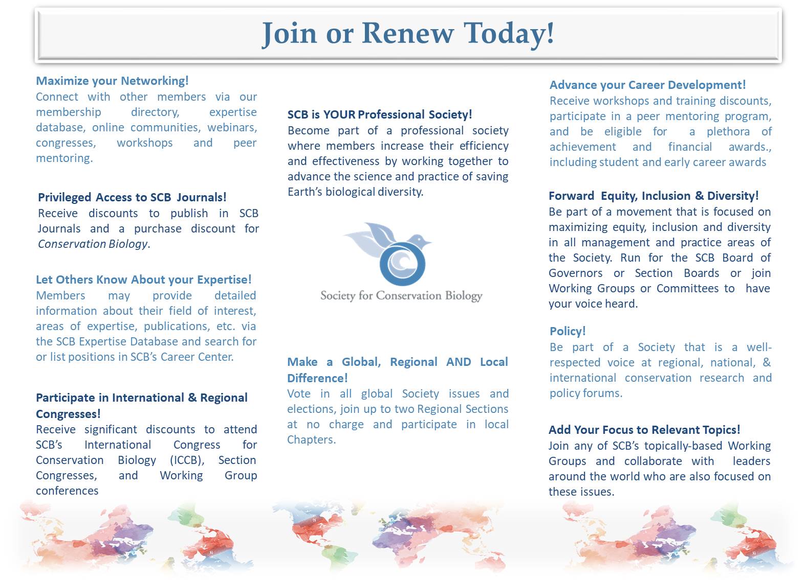 The Society for Conservation Biology