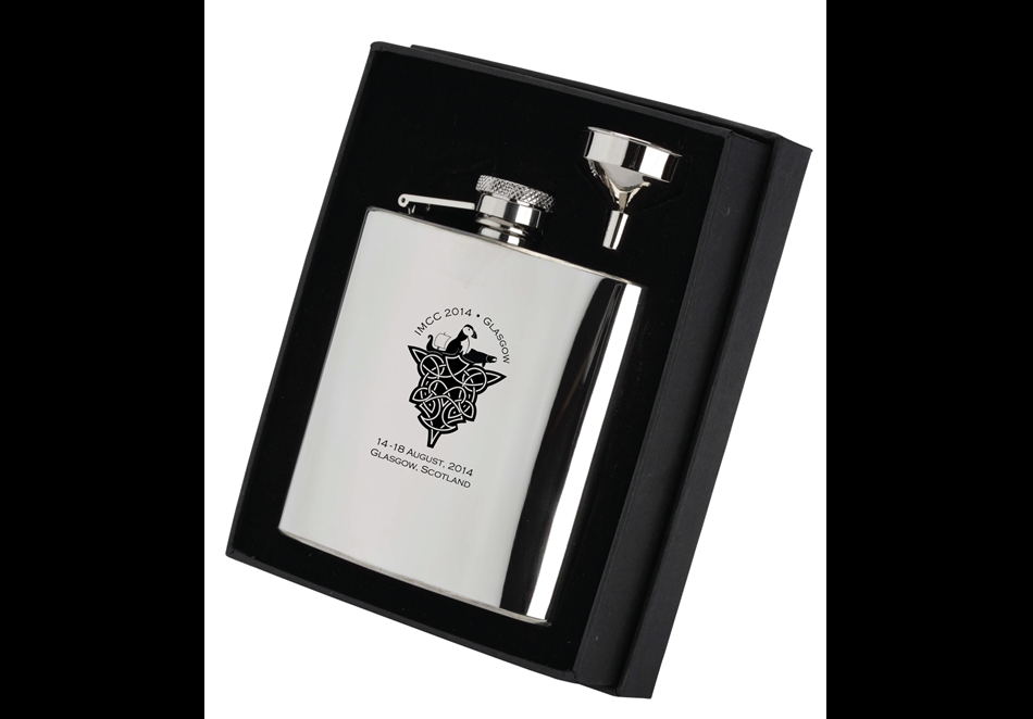 Photo IMCC3 Souvenir Hip Flask in Presentation Box ($53/