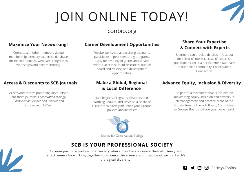 Society for Conservation Biology | Become a Member