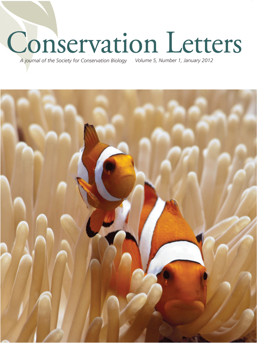 society for conservation biology conservation letters