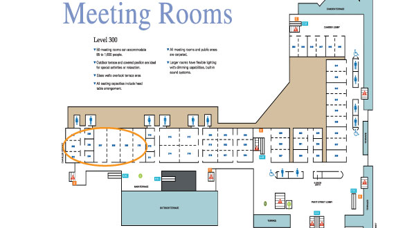 Photo All symposia at ICCB will take place on the 300 level in rooms 301-310