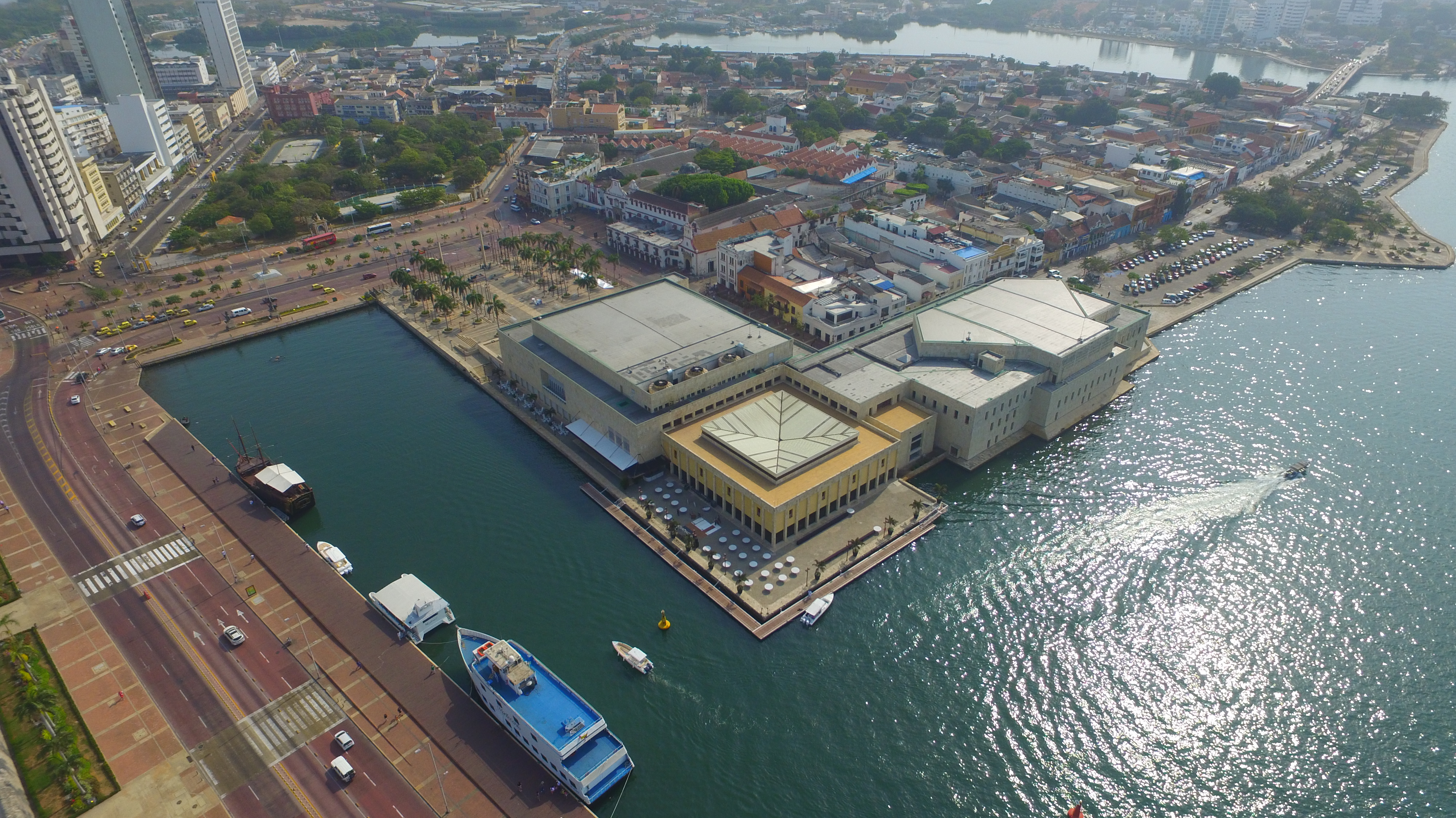 Photo View of the Cartagena de Indias Convention Center and the old port