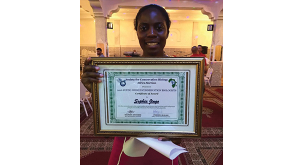 Photo Sophia Jingo (Africa section) won the YWCB award in 2016.