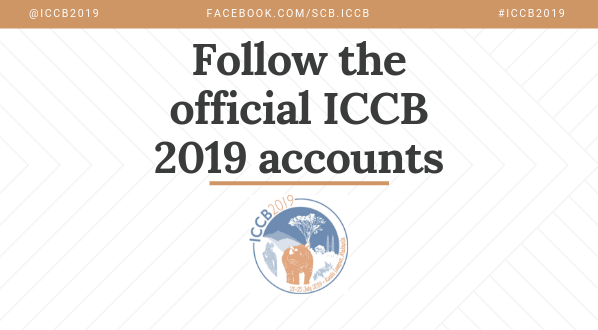Photo Follow ICCB 2019 on Twitter, Instagram and Facebook! Use #ICCB2019