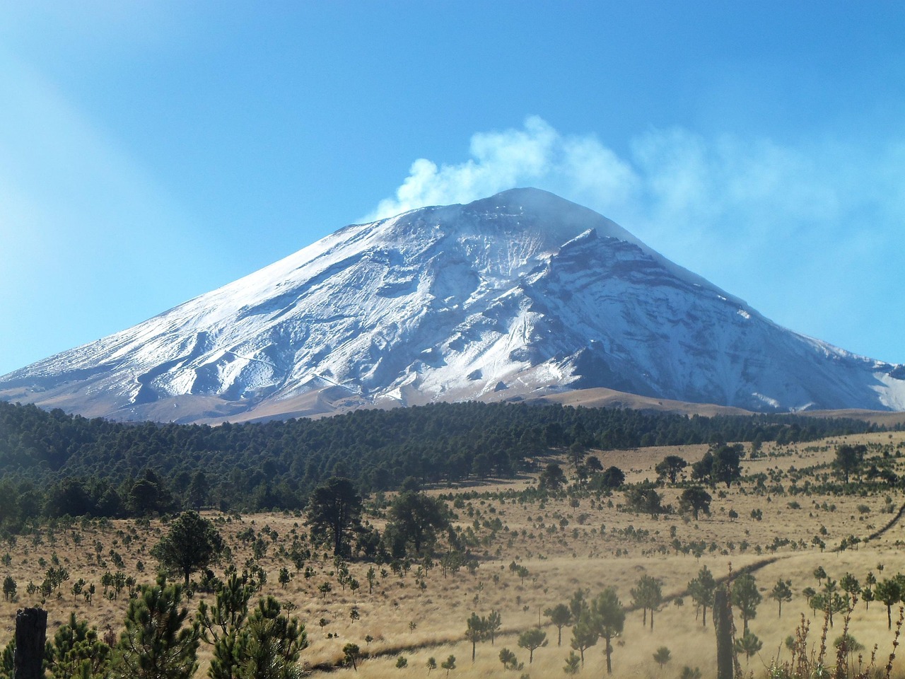 Photo Visit Popocatépetl–Iztaccíhuatl National Park for pine–fir forests, amazing views.