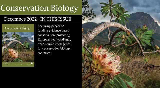 The December issue of Conservation Biology is now available!