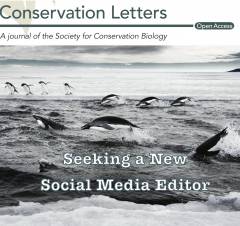 photo for Conservation Letters Seeking a New Social Media Editor