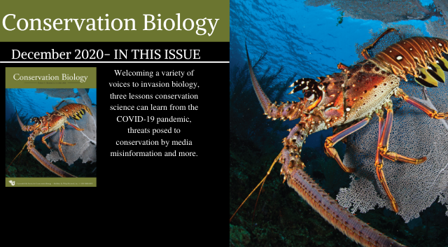 The December issue of Conservation Biology is now available!
